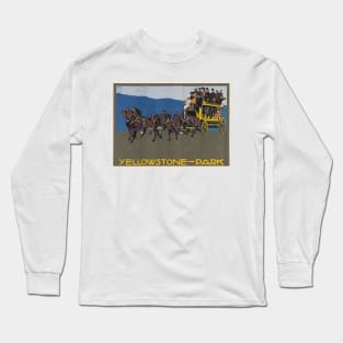 Yellowstone-Park USA Vintage Poster 1910 Long Sleeve T-Shirt